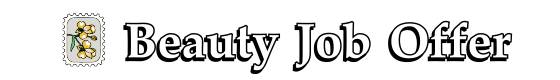 Beauty Job Offer